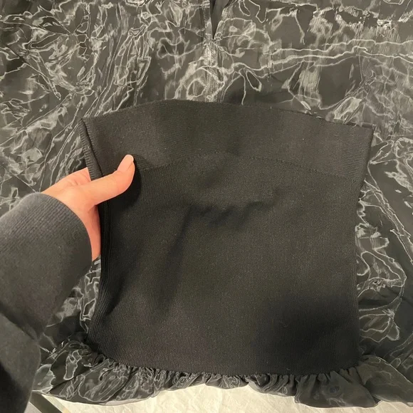 Knit Tube top cocktail Dress in black - Picture 8 of 9